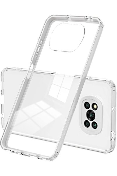 Caseji Poco X3 Uyumlu Ultra Slim Esnek Şeffaf Kılıf