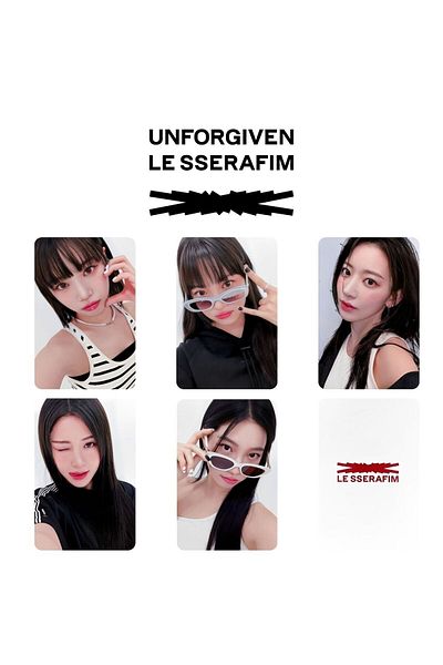 Kpop Dünyasi LE SSERAFIM "Unforgiven" POB 5 PC Set