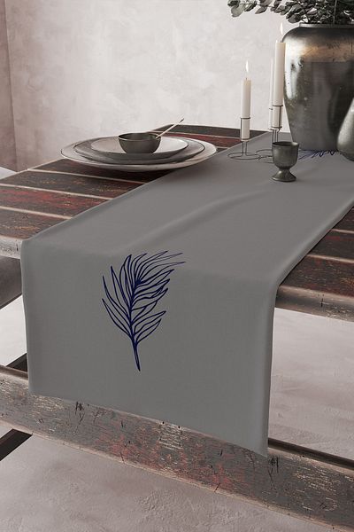Skhome Premium Special Design Decorative Digital Printed Runner(Rn451)