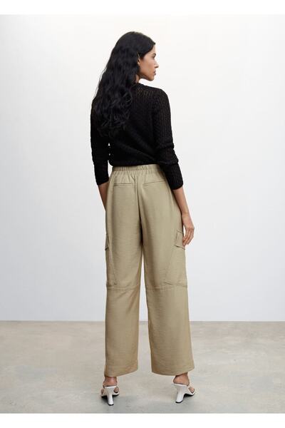 MANGO Woman Cepli Kargo Pantolon