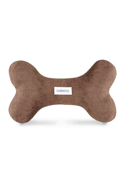 Lusi Doog Plush Dog Toy Bone (100% Organic Fiber)
