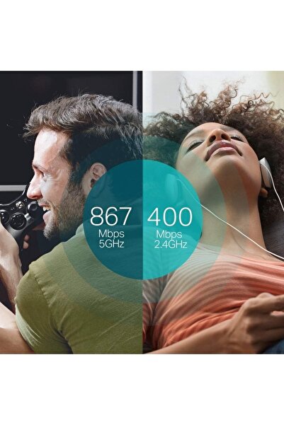 TP-LINK j-64 Archer T4u Plus Ac1300 Mbps Çift Antenli Yüksek Kazançlı Kablosuz Usb Adaptörü