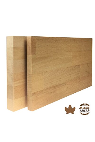 WOODLIFE Kayın Ahşap Plaka - 1. Sınıf Masif Panel Eni 20cm - Boyu 120cm - Kal...