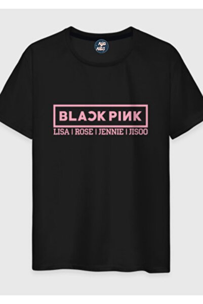 RYO FASHİON BLACK PINK GROUP Παιδικό μπλουζάκι με στάμπα και κοντά μανίκια, Μ...