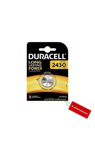 Duracell Cr2430 3v Lithium Düğme Pil Hesap Makinesi,Kumanda,Saat Pili ve Elek...