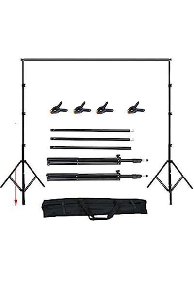 FototekFotograf 2,5x3m Backdrop Fon Standı Stüdyo Stand Kit Taşıma Çantalı Se...