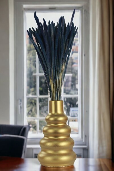 YAYBOX Dekoratif Vazo El Yapımı Altın Renk Model 8