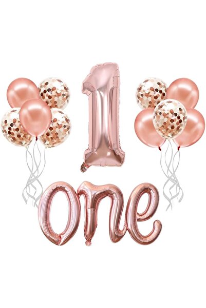 Mini Parti مجموعة عيد ميلاد ميني بارتي ستور روز جولد لعمر سنة واحدة