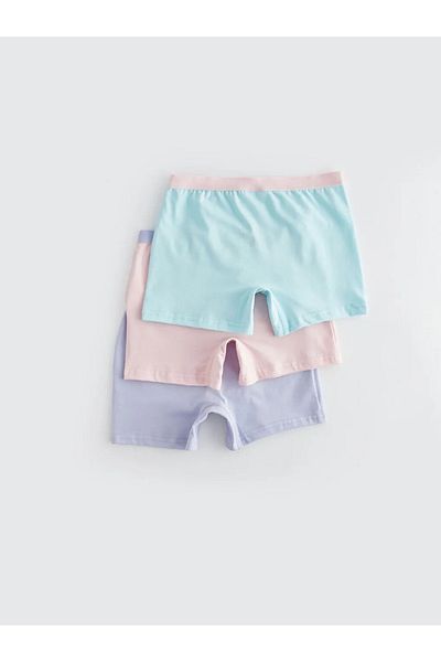 LC Waikiki LCW Kids Basic Cotton Boxerки за момичета, комплект от 3 броя