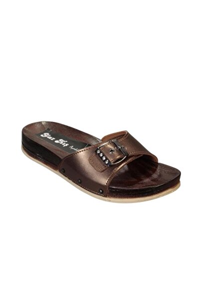 Yaz Kış Ayakkabı YAZKIŞ Women's Black Brown Single Striped Stone Buckle Casua...