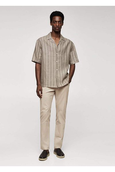 MANGO Man Slim Cut τζιν παντελόνι Serj