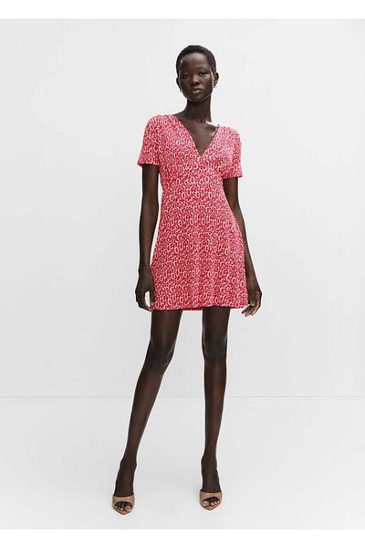 MANGO Woman Sukienka we wzór paisley
