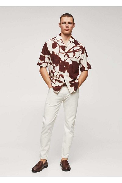 MANGO Man Ben Model Tapered Cropped Jean