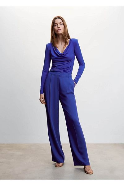 MANGO Woman Pantaloni Palazzo Darted
