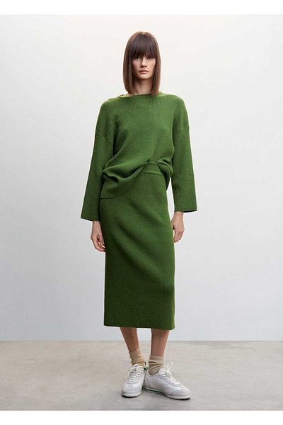 MANGO Woman Oversize Thin Knitwear Sweater