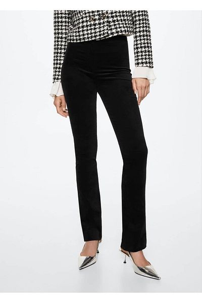 MANGO Woman Straight Cut Corduroy Trousers