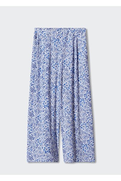 MANGO Woman Çiçek Desenli Culotte Pantolon