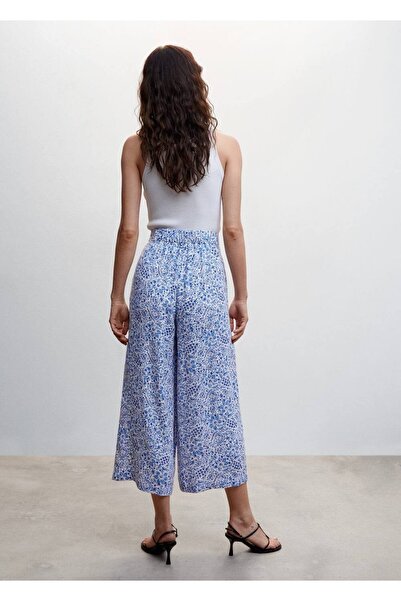 MANGO Woman Çiçek Desenli Culotte Pantolon