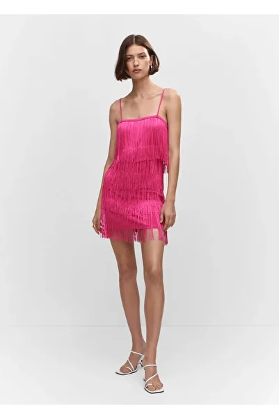 MANGO Woman Tassel Dress