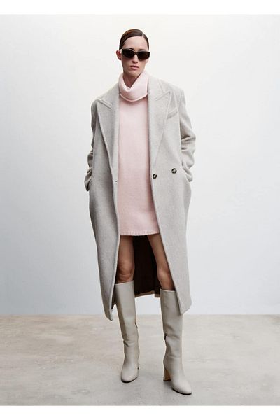MANGO Woman Turtleneck Knitwear Dress