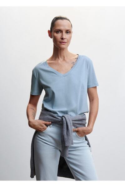 MANGO Woman Tricou esențial din bumbac
