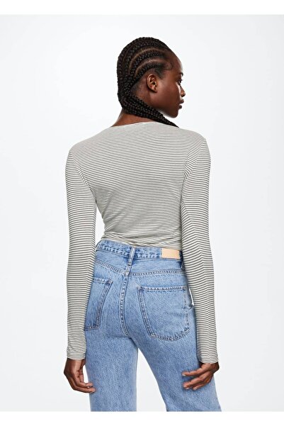 MANGO Woman T-Shirt mit Knotendetail