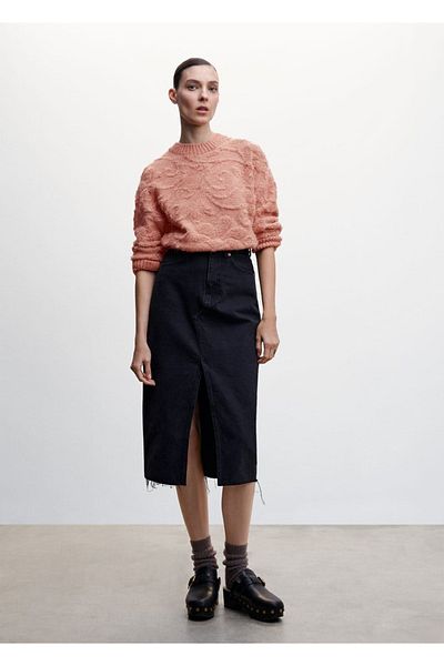 MANGO Woman Jacquard Knit Sweater