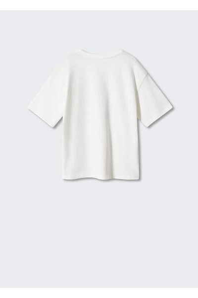 MANGO Kids Βαμβακερό μπλουζάκι με σχέδια
