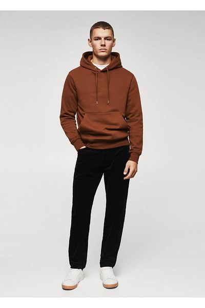 MANGO Man Hooded Cotton Sweatshirt
