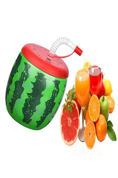 Hyd Watermelon Glass with Straw 900 ml
