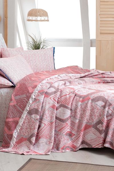 Sarev Pedro Red Double 100% Cotton Yarn Dyed Pique Set