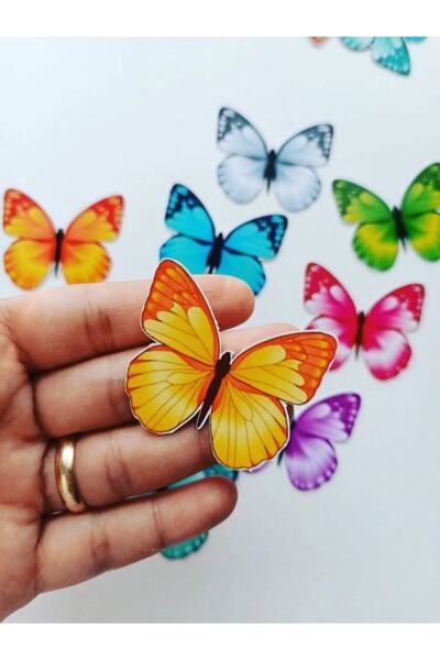 EyER Shoping Kelebek Buketi Için Parlak Kalın 220gr Fotoğraf Kağıdı Renkli