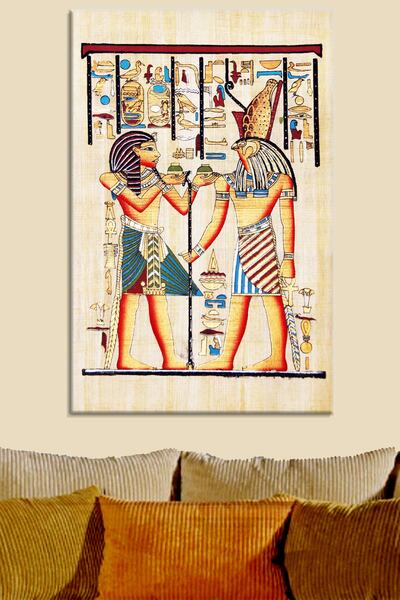 Talya Tablo Talya Antik Eski Mısır Firavunlar Hiyeroglif Papirus Kleopatra Ta...
