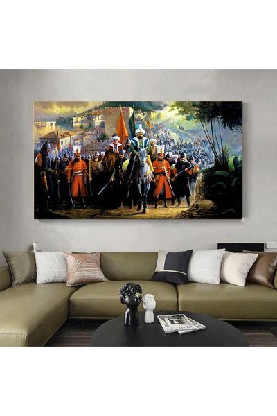 KanvasSepeti Fatih Sultan Mehmet Conquest of Istanbul Canvas Canvas Canvas Painting