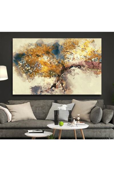 KanvasSepeti Modern Soyut Ağaç Kanvas Kanvas Canvas Tablo