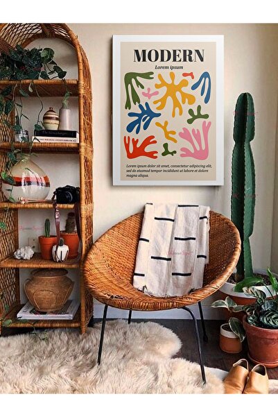 KanvasSepeti Apstraktna dekorativna vintage retro boemska boho umetnost vekto...