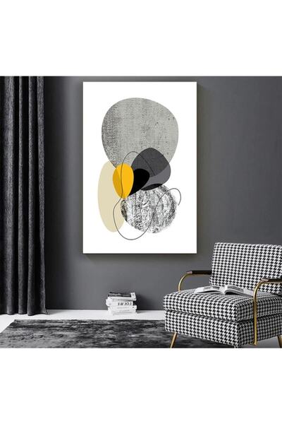 Tablo Deposu Figuralna apstraktna slika na platnu sa smajlićem