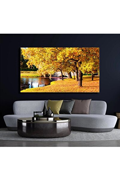 Tablo Deposu Tablou Smiley din pânză peisaj de toamnă