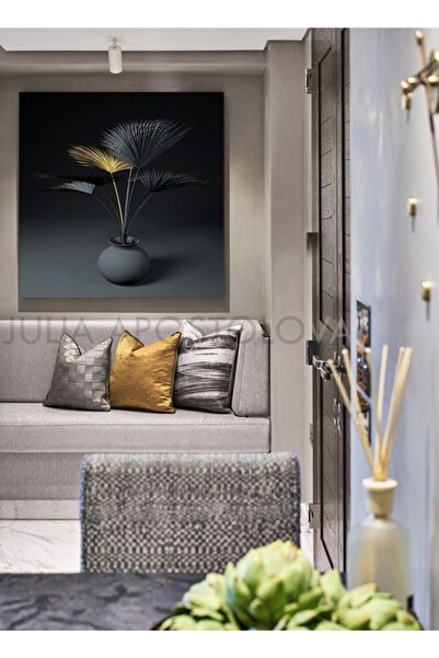 Tablo Deposu Modern Vase Canvas Smiley Painting