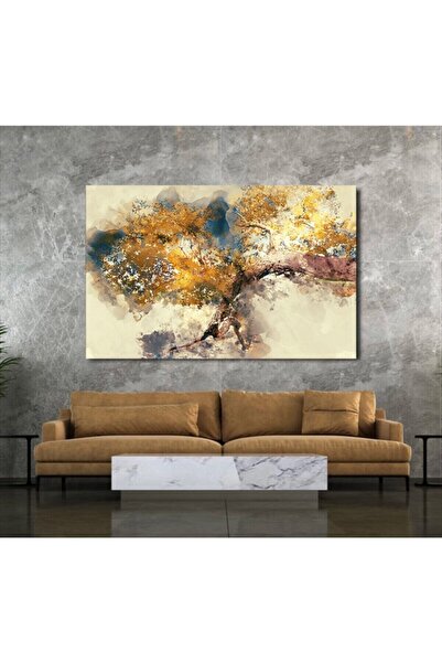 Tablo Deposu Pictură modernă abstractă de pânză cu zâmbet de copac
