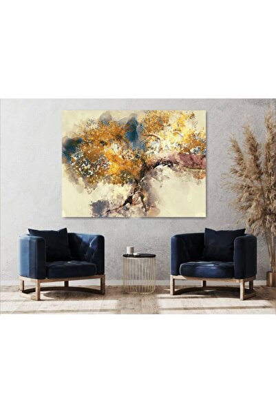 Tablo Deposu Pictură modernă abstractă de pânză cu zâmbet de copac