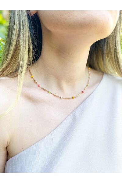 Somis Atelier Renkli Sıralı Boncuk Zincir