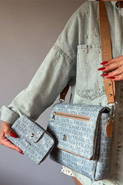 Just Polo Multi-Compartment Women's Crossbody Bag with Column Strap 4032