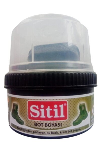 SİTİL Haki Bot Boyası 175ml Büyük Boy Yeni Tip Askeri Bot Boyası