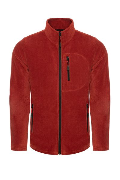 COMBİNE MİCHAİL Brick Color Full Zip 3 Pocket Fleece