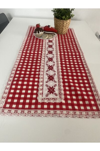 NESLİHAN HOBİ ATÖLYESİ Neslihan Hobi Atölyesi El Işlemeli Kanaviçe Runner Mas...