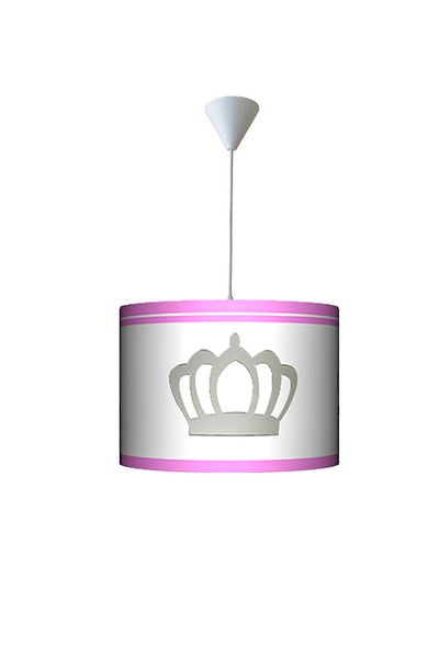 Uçar Modern Star Heart Pink Gray Color Patterned Gene and Children's Room Chandelier