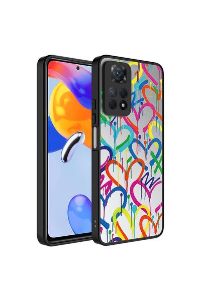 Nezih Case Xiaomi Redmi Note 12 Pro 4G Uyumlu Aynalı Desenli Kamera Korumalı ...