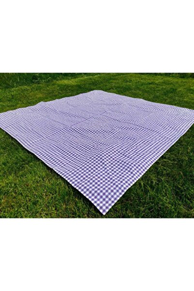 Angels' Collection مفرش طاولة أرجواني من القماش القطني