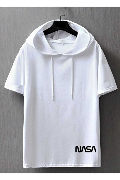 İmpavido oversize kapüşonlu t-şhirt ''NASA '' BASKILI